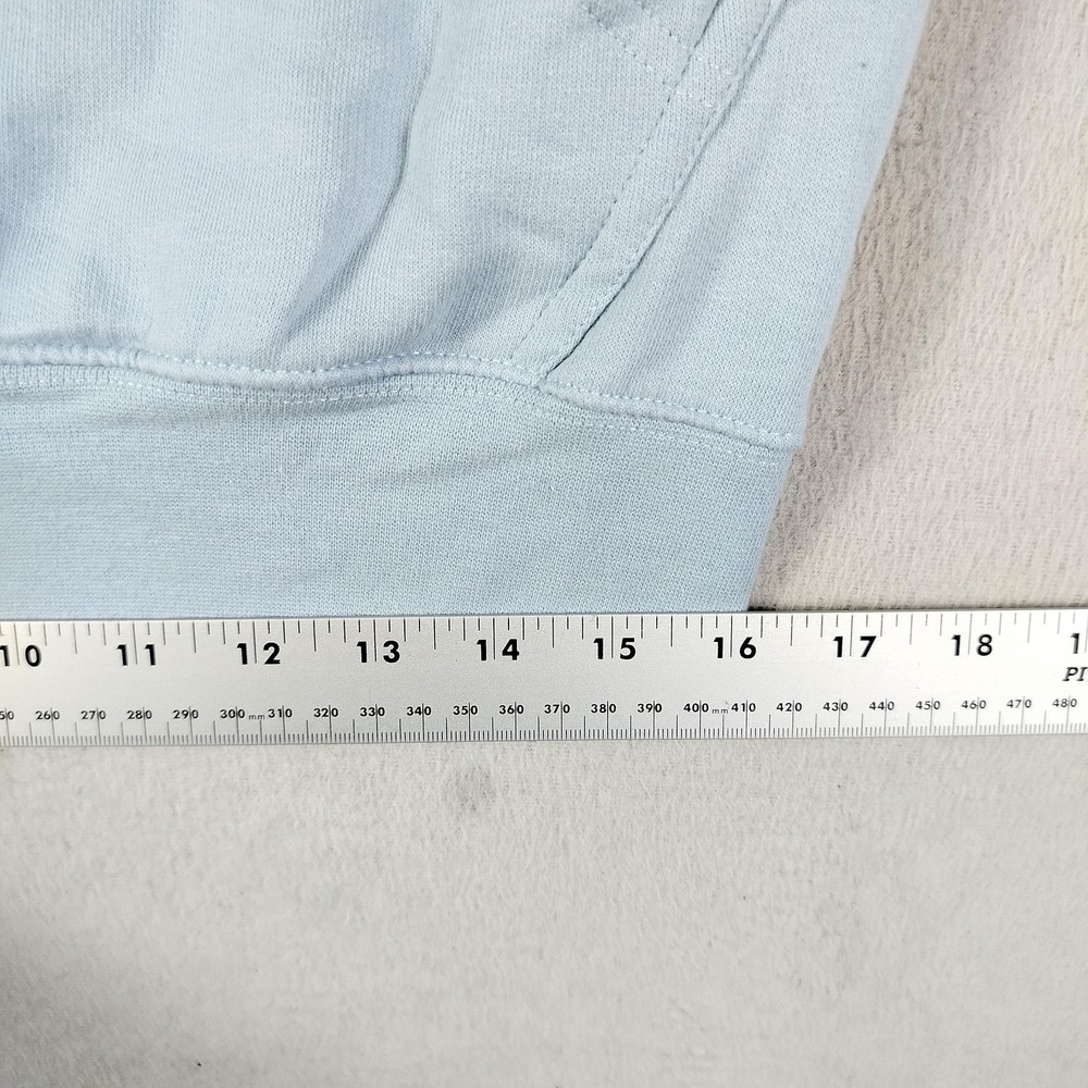 Smart Blanks Hoodie Sweatshirt Mens Small Blue DRIP Rose Graphic Fleece Floral - Picture 9 of 9